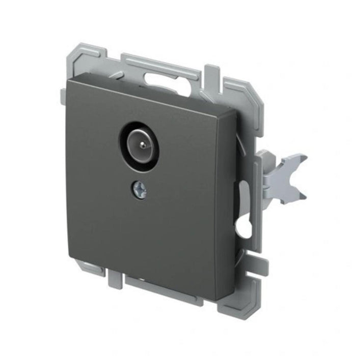 SOCKET TV END 0DB ANTHRACITE LOGIQ TEM