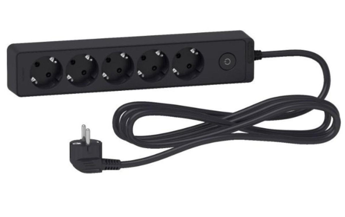 5-OUTLET SWITCH 3M ANTHRACITE