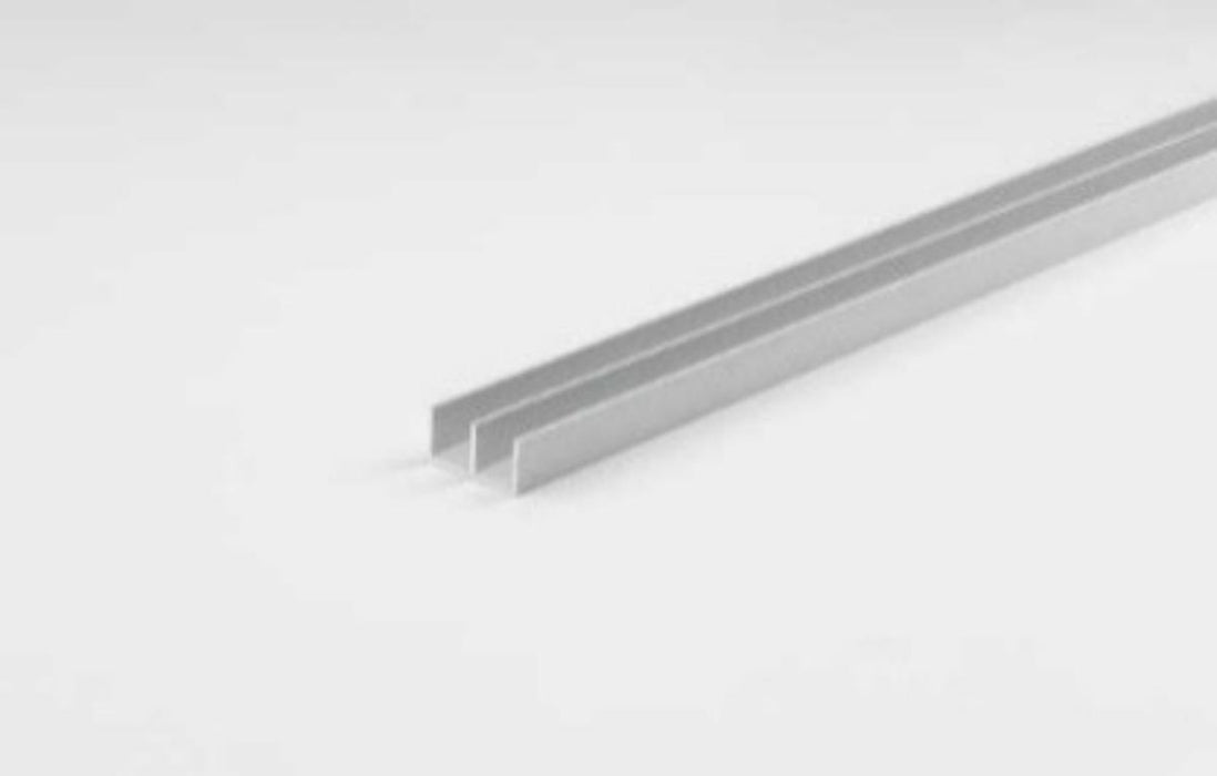 ALUMINUM ANODISED U-PROFILE 20X10MM/2M