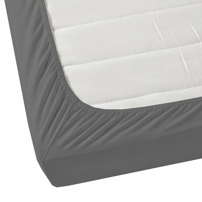 AGLIKA FITTED SHEET FOR MATTRESS 160X200 CM DARK GREY