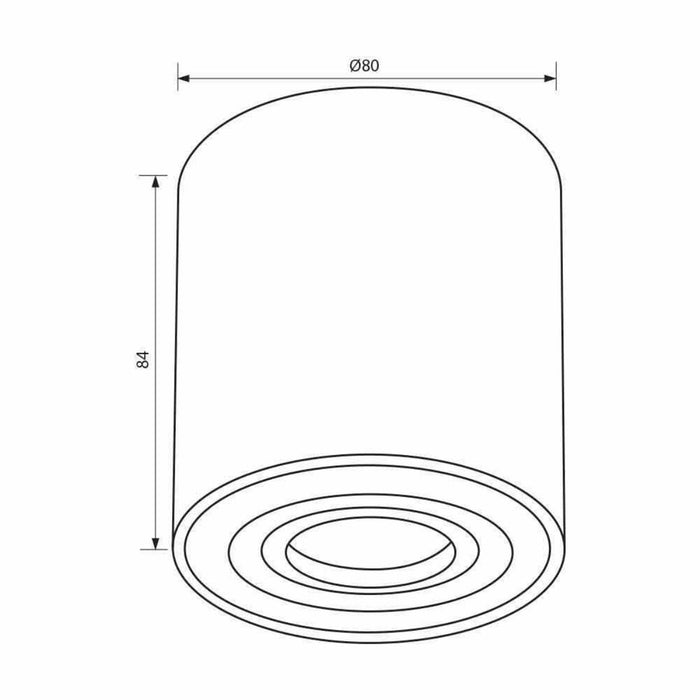 OUTDOOR MOON OZZY IP44 WHITE COLOR
