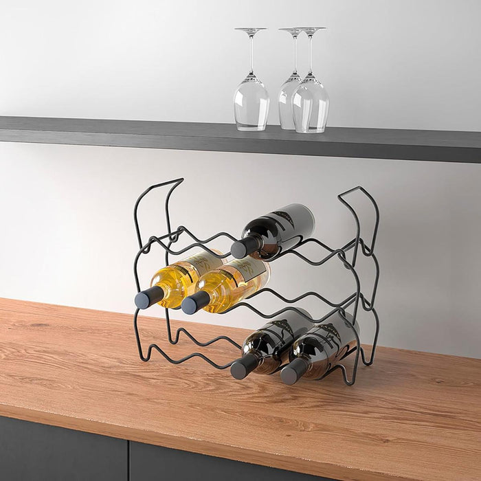 BOTTLE RACK 3 PIECES WINE-BAR LAV