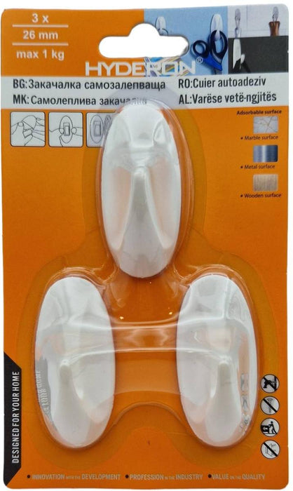HANGER HT-26 3PCS WHITE