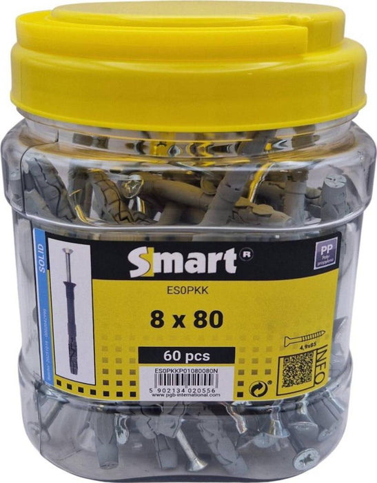 NAIL DOWEL WITH HIDDEN COLLAR 8X80 60PCS