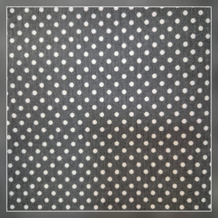 TEXTILE SOLID POLKA DOT GREY 180CM