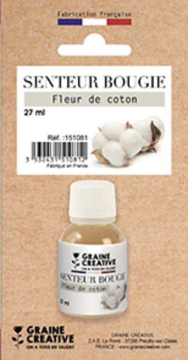 CANDLE SCENT 27ML FLOWERS COTTON