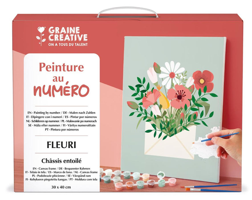 PAINTING BY NUMBER 30/40CM FLOWERS