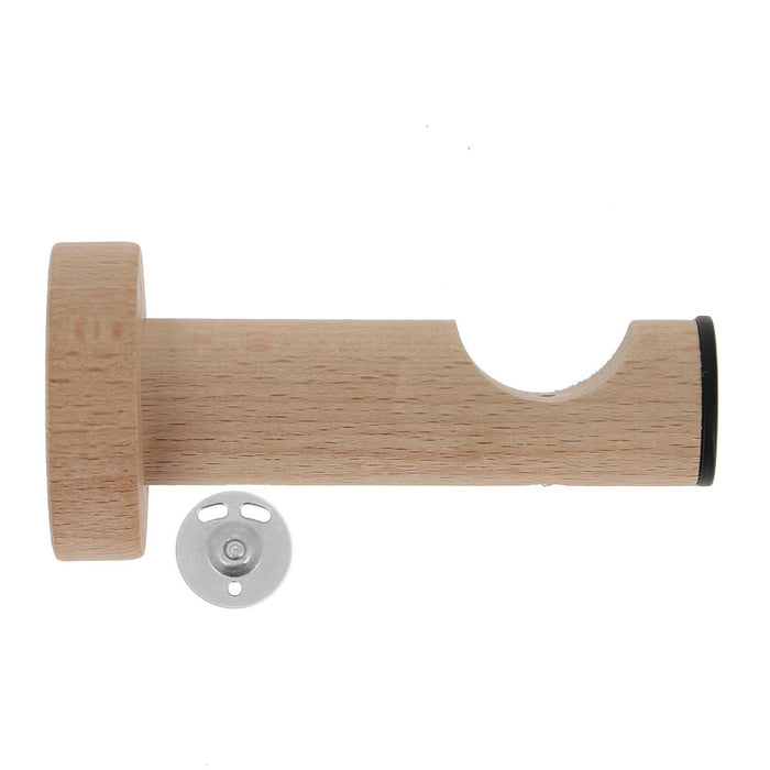 WALL BRACKET F28 80MM NATURAL/BLACK MATTE