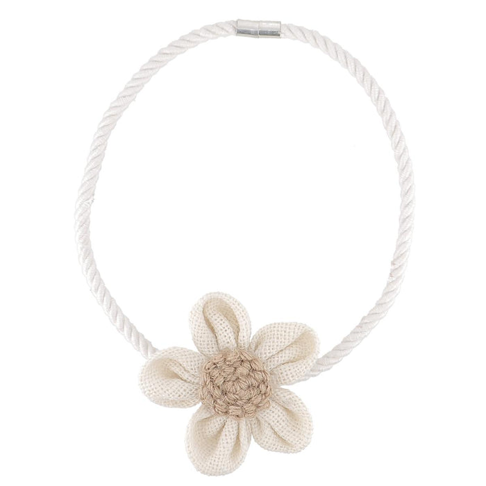 CURTAIN MAGNET FLOWER BEIGE