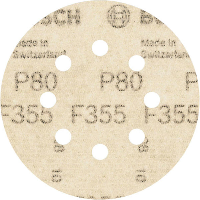 BOSCH ROUND SANDING PAPER F355 G80