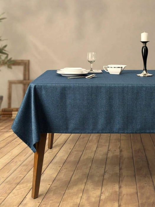 BLANKET TEXTURED LINEN INDIGO 140X140CM