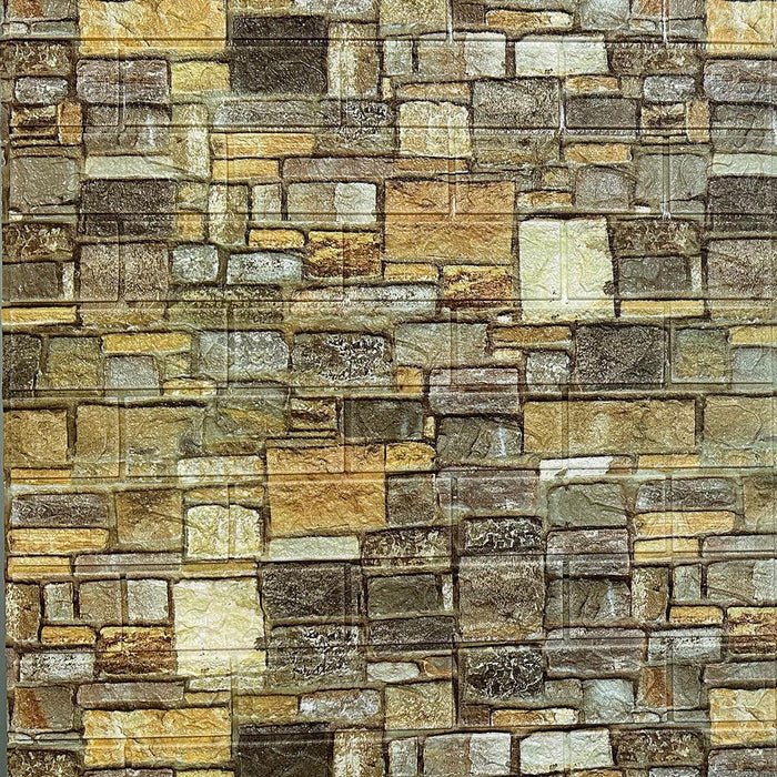 3D SELF-ADHESIVE WALLPAPER-PANEL STONE 70/77CM