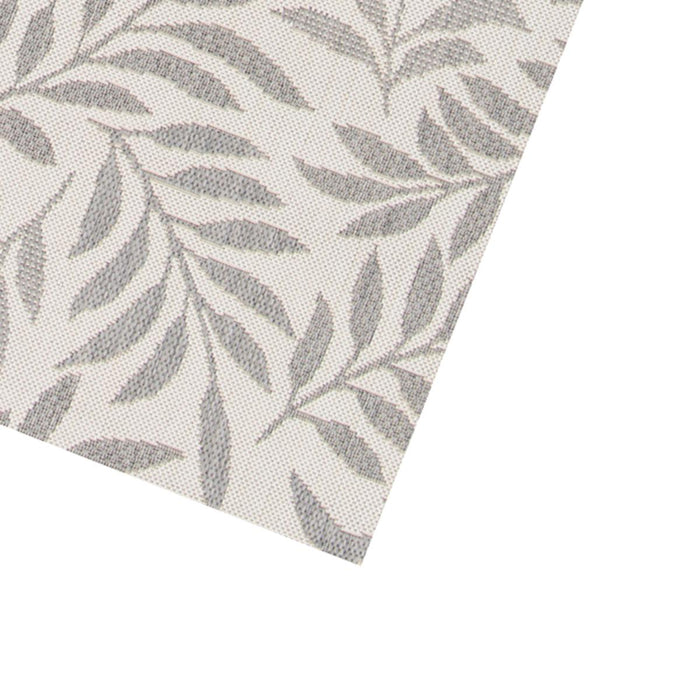 AUTUMN CARPET GRAY LEAVES BEIGE 80X150CM