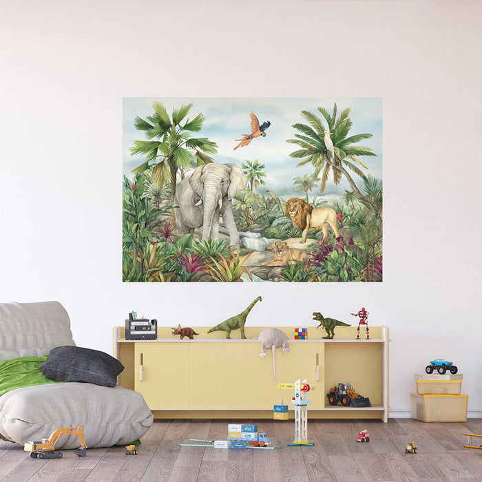PHOTO WALLPAPER PREMIUM 155X110 CM JUNGLE