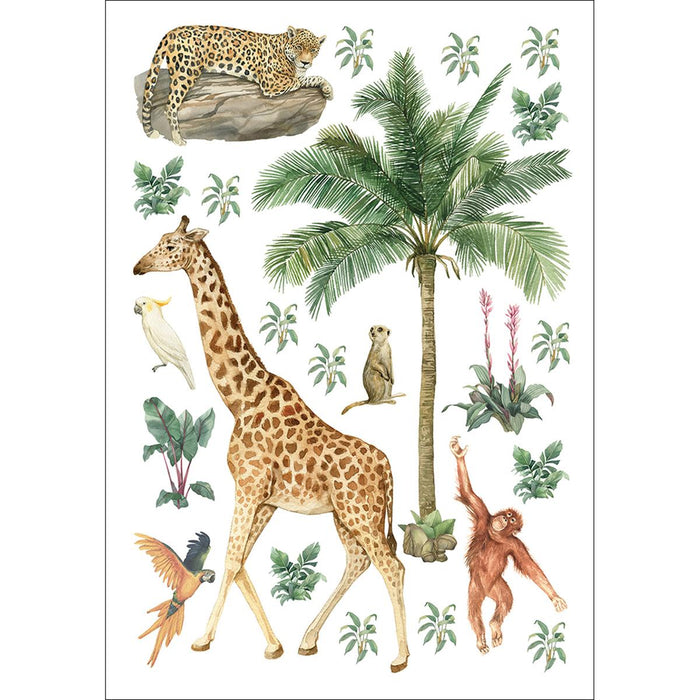 CHILDREN'S STICKER 42.5X65 CM JUNGLE GIRAFFE