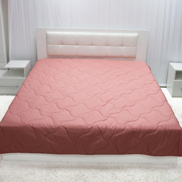 LIGHTWEIGHT COTTON BLANKET 150/220 CORAL