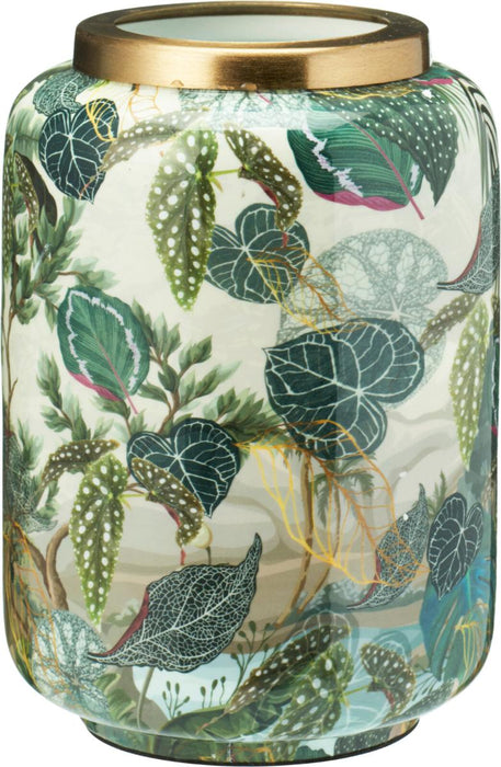 FLOWER VASE 20.5CM JUNGLE