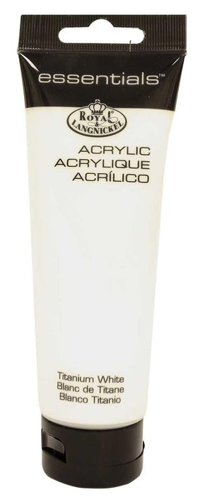 ACRYLIC PAINT 120ML ESSENTIALS TITANIUM WHITE