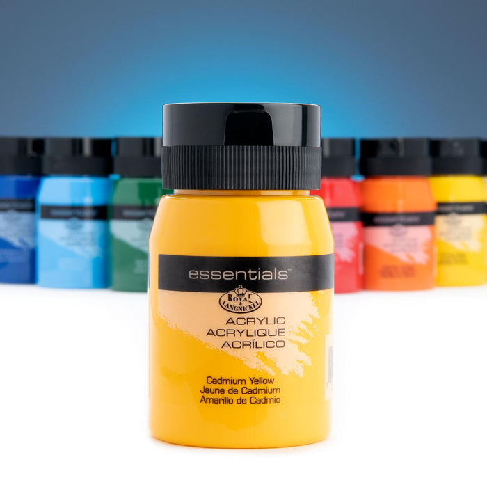 ACRYLIC PAINT 500ML ESSENTIAL YELLOW