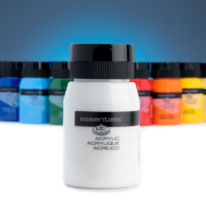 ACRYLIC PAINT 500ML ESSENTIAL WHITE TITANIUM