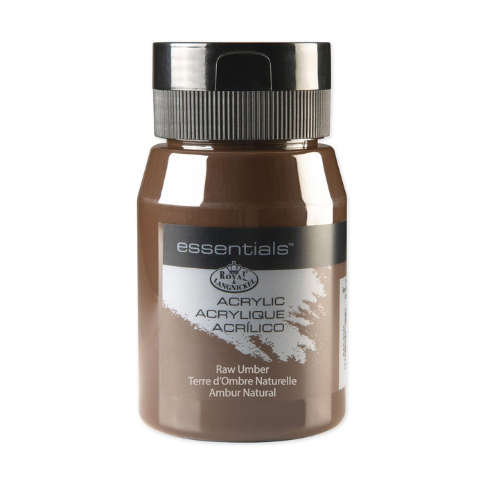 ACRYLIC PAINT 500ML ESSENTIAL BROWN