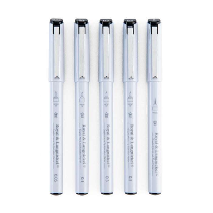ARTIST GRAPHIC MARKER 5PCS DOUBLE TIP