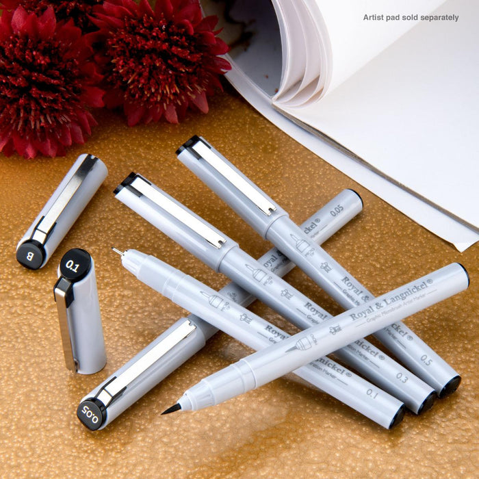ARTIST GRAPHIC MARKER 5PCS DOUBLE TIP
