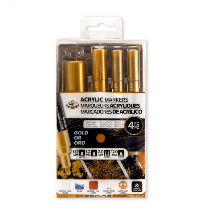 ARTIST ACRYLIC PAINT MARKERS 4PCS. GOLDEN