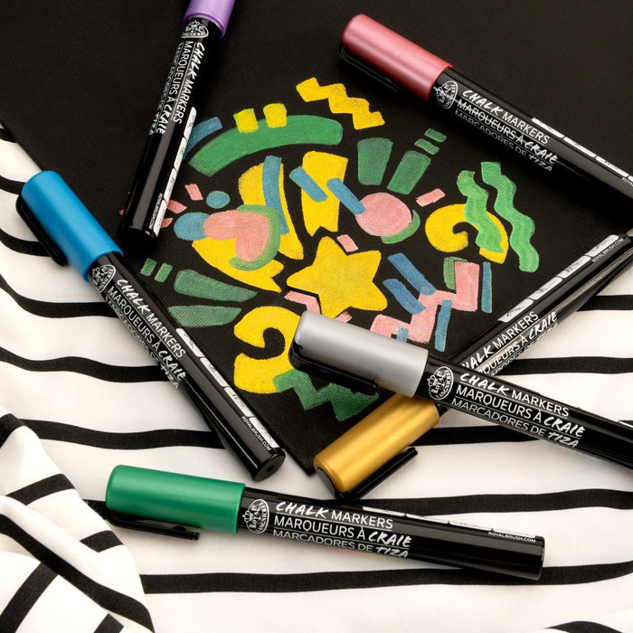 ARTIST CHALK MARKER 6PCS METALLIC