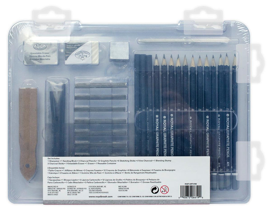 ART SKETCH SET 34 PIECES