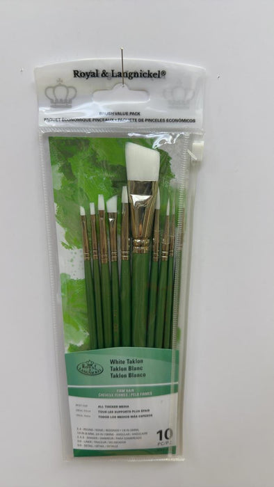 CORNER BRUSHES VARIOUS SHAPES 10PCS TAKLON