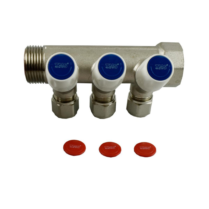 STAMPED MANIFOLD WITH VALVES 1''HF16X 3