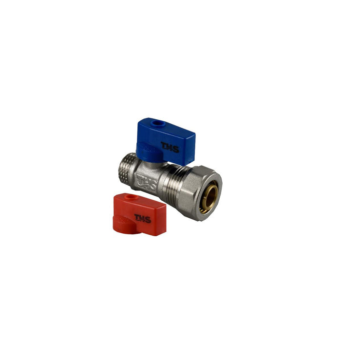 TAP F16X1/2''M RED AND BLUE HANDLE