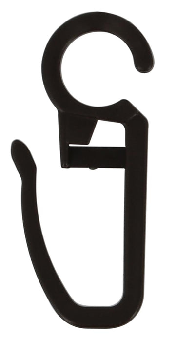 DOUBLE CURTAIN HOOKS 12PCS WALNUT