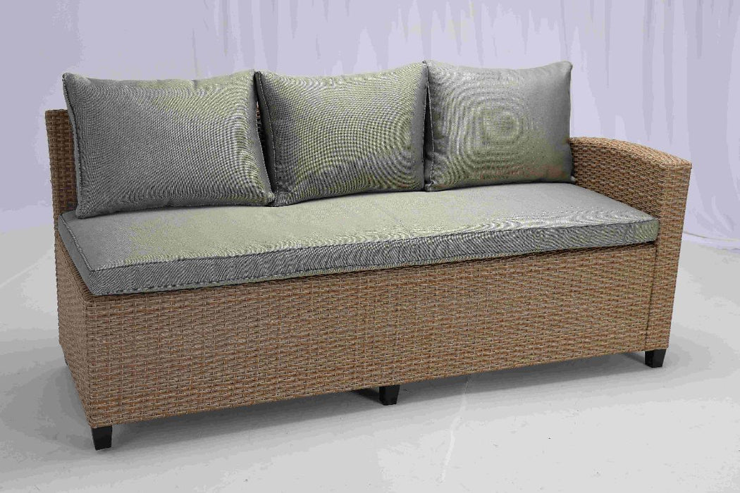 CORNER RATTAN SET - SOFA AND TABLE RIVIERA