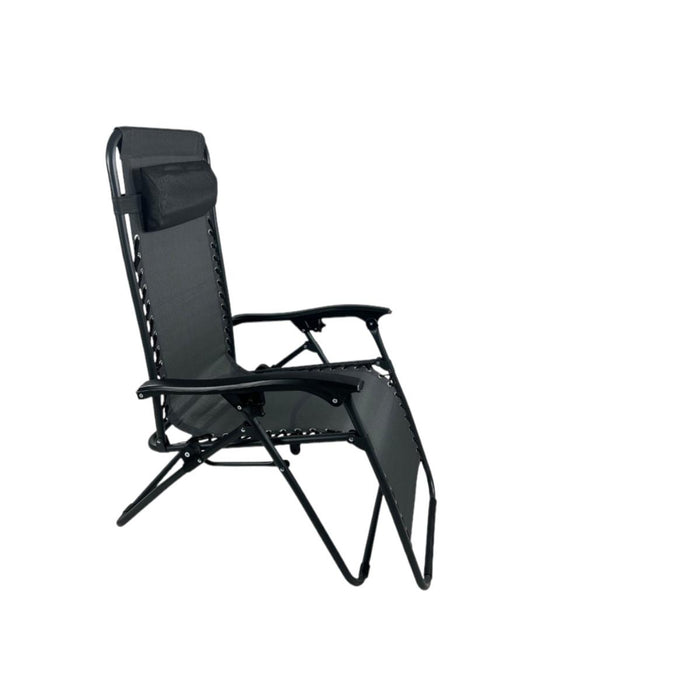 FOLDING CHAIR ZERO GRAVITY GREY HOME B