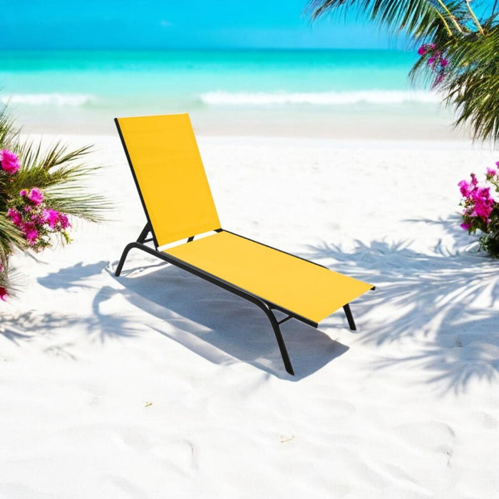 CHAIR 4 POSITIONS MUSTARD COLOR HOME B