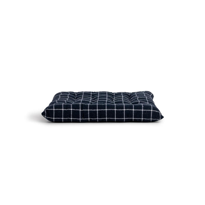 CHAIR CUSHION 40X40 CHECKED DARK BLUE