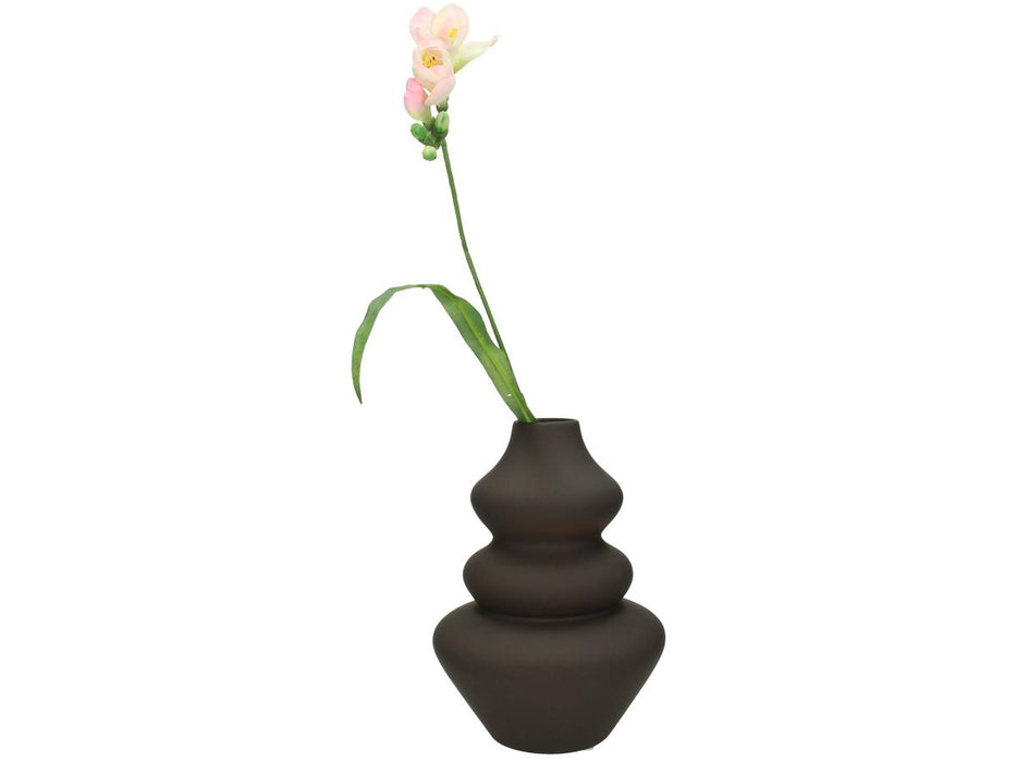 VASE BROWN 22X15X15CM