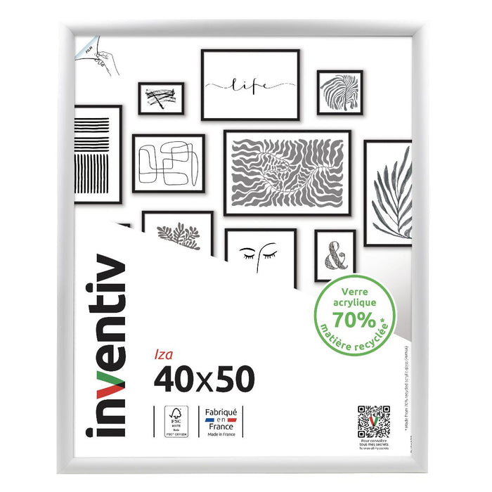 FRAME 40X50 CM IZA WHITE