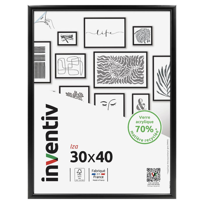 FRAME 30X40 CM IZA BLACK