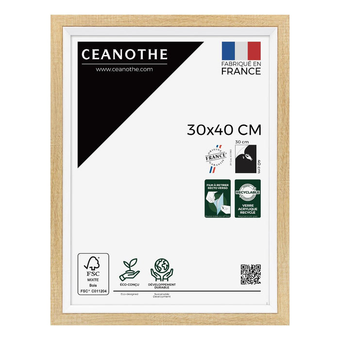 FRAME 30X40 ACTUAL NATURAL WOOD