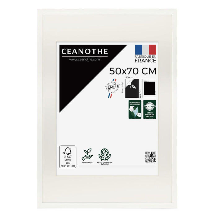 FRAME 50X70 CM OPENING 40X50 MILAN WHITE