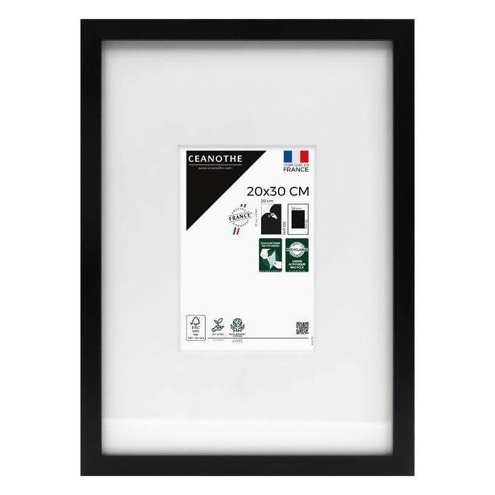 FRAME 20X30 CM HOLE 10X15 WILD BLACK