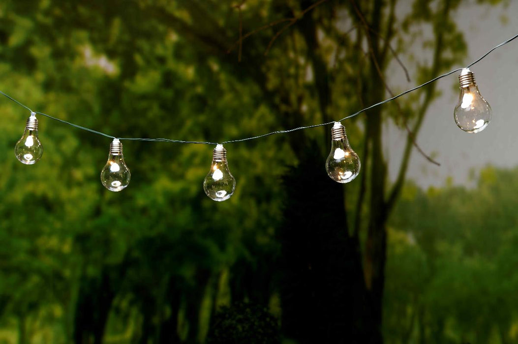 SOLAR LAMPS 10LED 4.7M WHITE