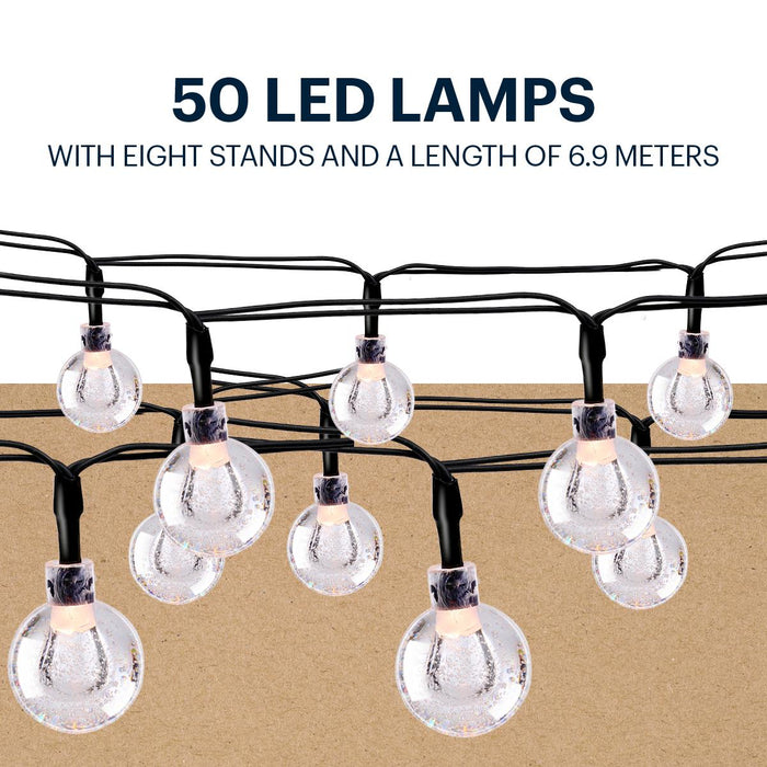 SOLAR LAMPS 50LED 6.9M