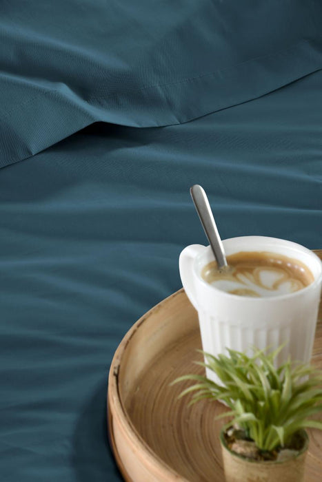 FITTED SHEET 160/220 ELYSEE PETROL