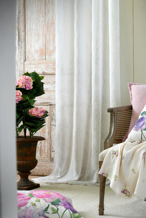 CURTAIN 140X260CM ROZARIA WHITE