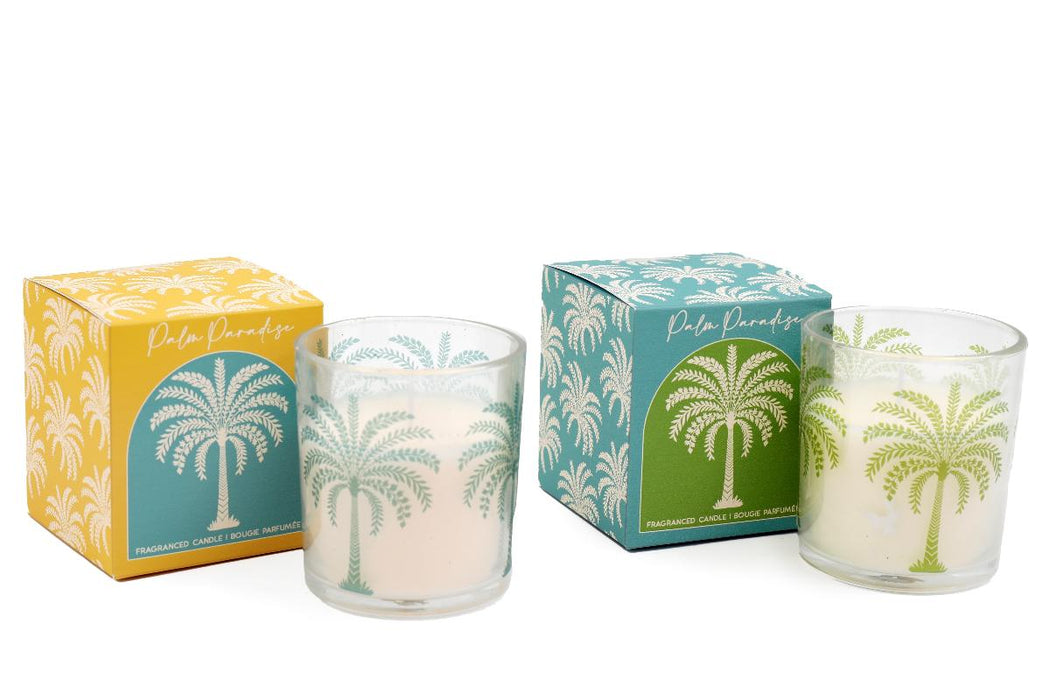 CANDLE IN A BOX 7.5 CM PALM TREE