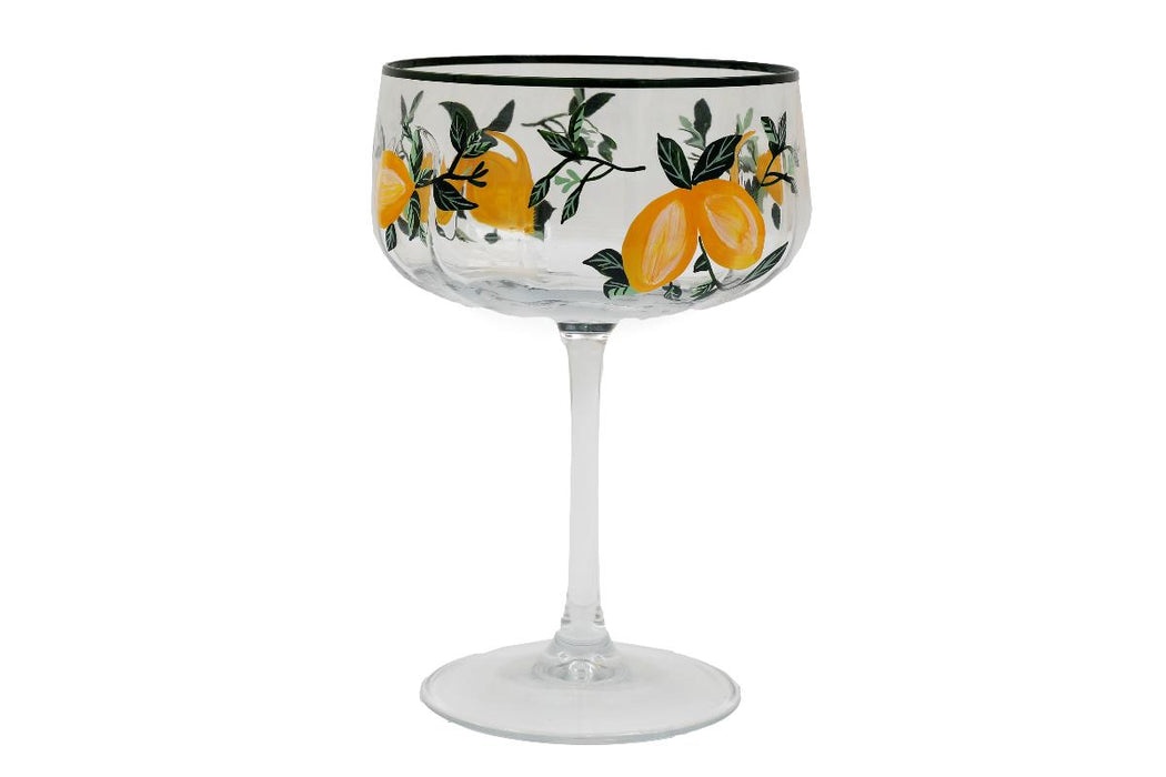 COCKTAIL GLASS 16 CM LEMON GLASS